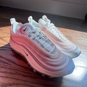 Nike Women’s Air Max 97 White & Pink Gradient Sneakers